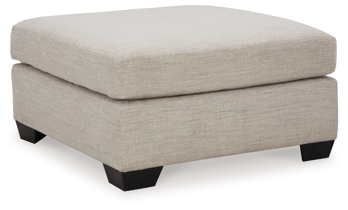 Mahoney Pebble 2-Piece Sectional with Ottoman from Ashley - Luna Furniture