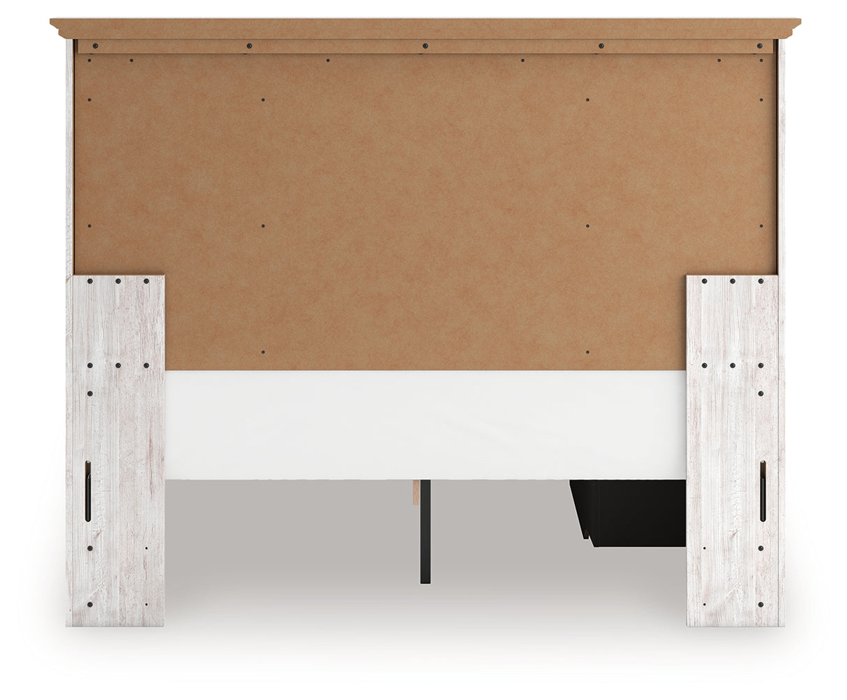 Makidern Whitewash Queen Panel Storage Bed from Ashley - Luna Furniture