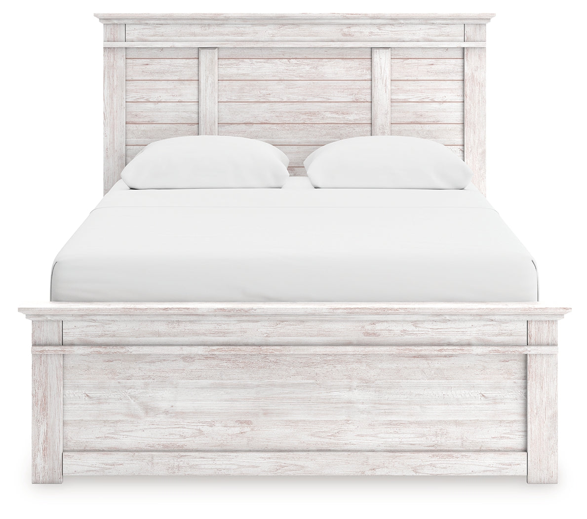 Makidern Whitewash Queen Panel Storage Bed from Ashley - Luna Furniture