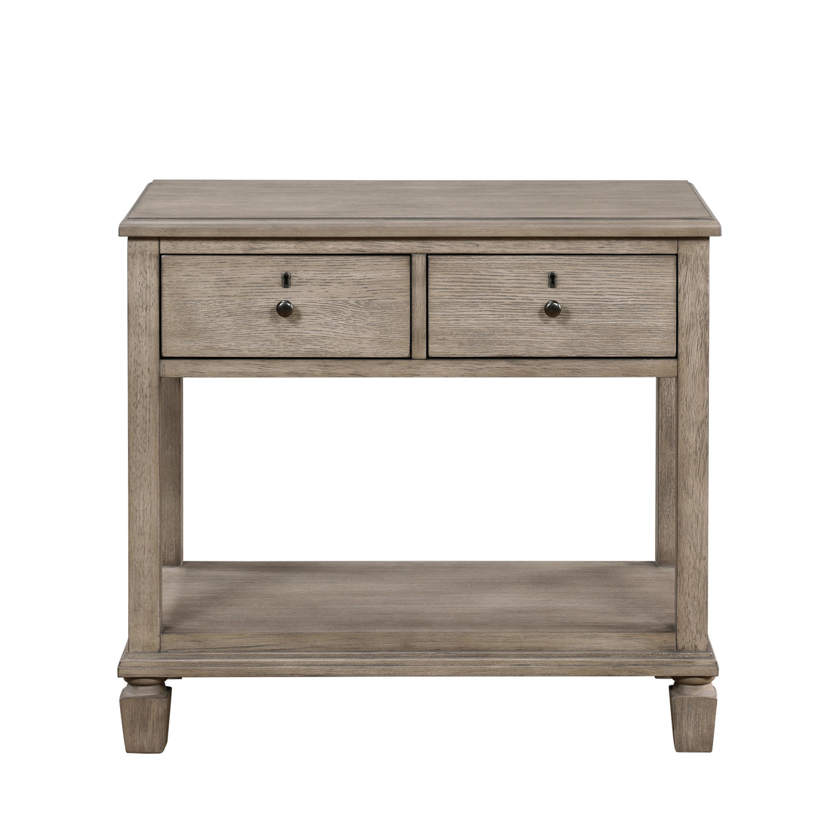 Marceline Gray Oak 5-Piece Bedroom Set (Queen Bed, Nightstand, Dresser, Mirror, Chest) from Homelegance - Luna Furniture