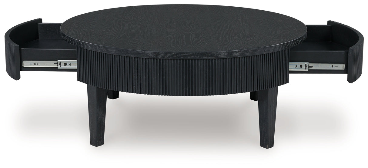 Marstream Black Coffee Table from Ashley - Luna Furniture
