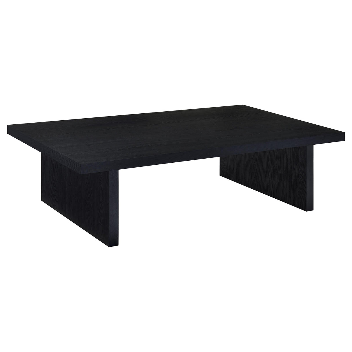 Max Black Rectangular Laminate Coffee Table from Coaster - Luna Furniture