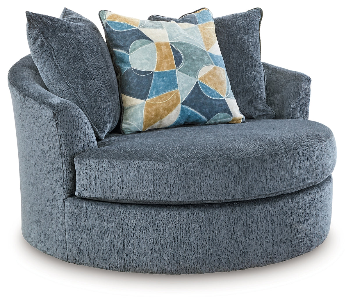 Maxon Place Chair and Ottoman in Navy from Ashley - Luna Furniture