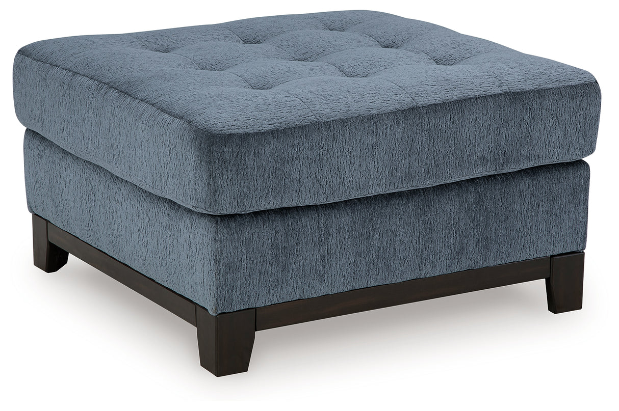 Maxon Place Chair and Ottoman in Navy from Ashley - Luna Furniture