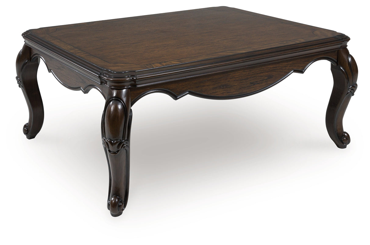 Maylee Dark Brown Coffee Table from Ashley - Luna Furniture