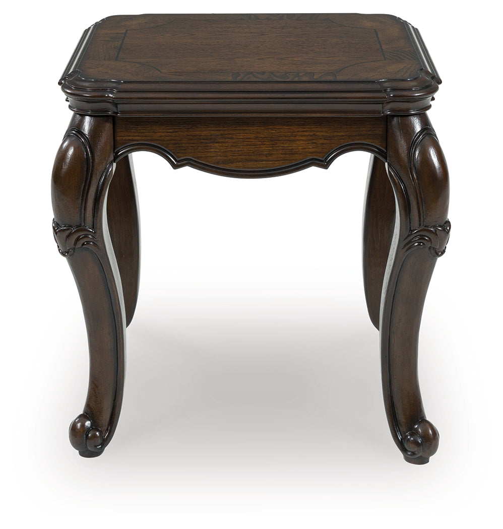 Maylee Dark Brown End Table from Ashley - Luna Furniture