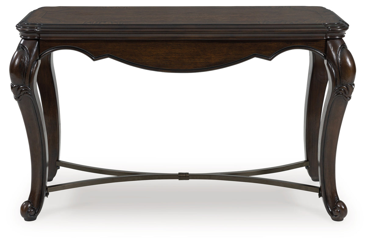 Maylee Dark Brown Sofa Table from Ashley - Luna Furniture