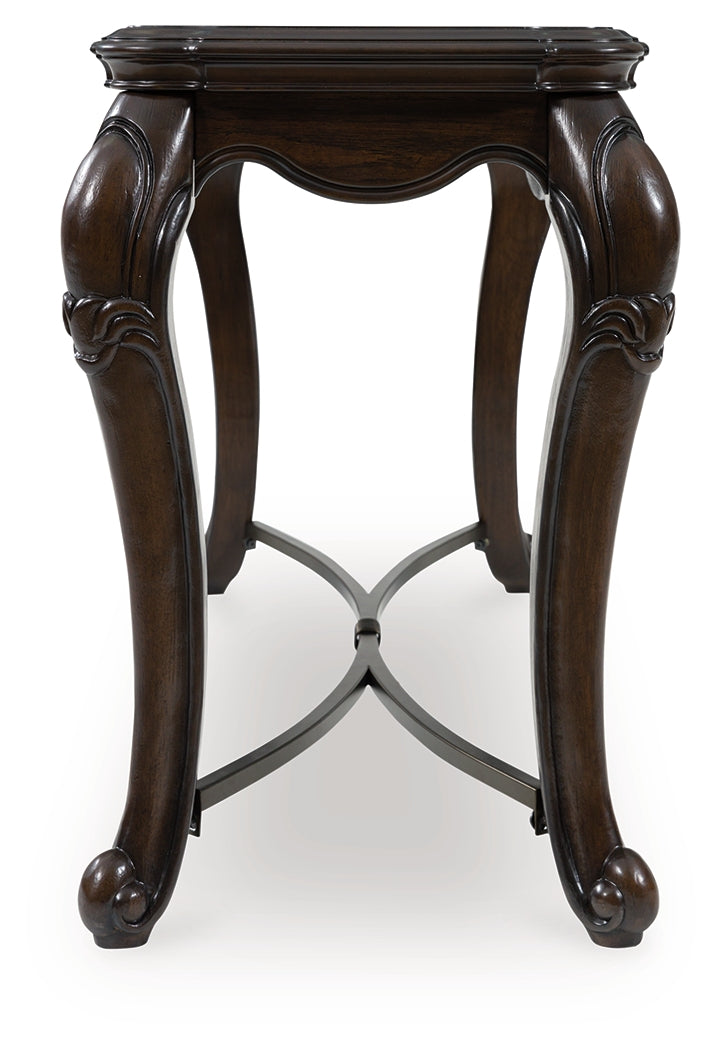 Maylee Dark Brown Sofa Table from Ashley - Luna Furniture