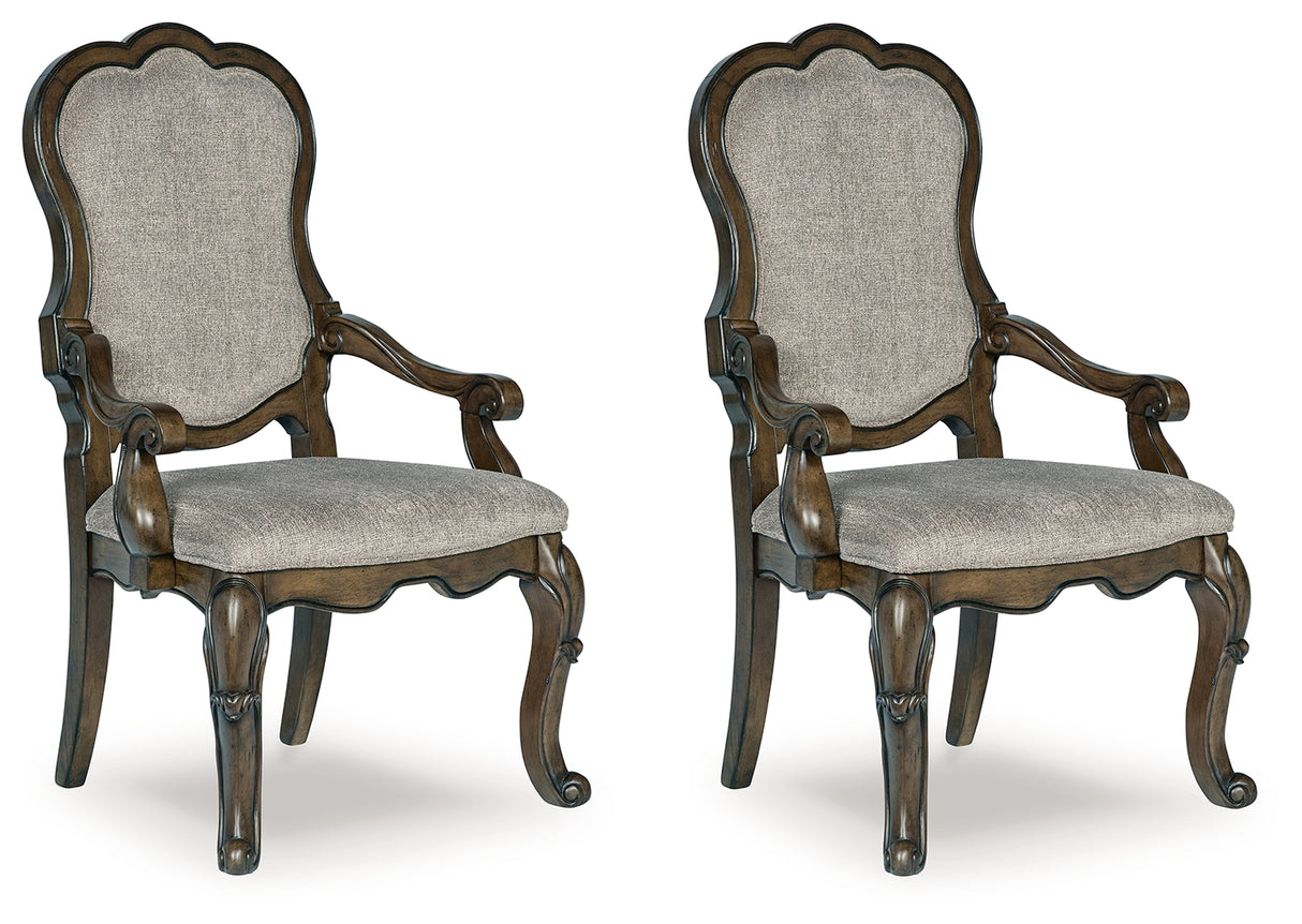 Maylee Dining Table and 4 Chairs and Bench in Dark Brown from Ashley Furniture - Luna Furniture