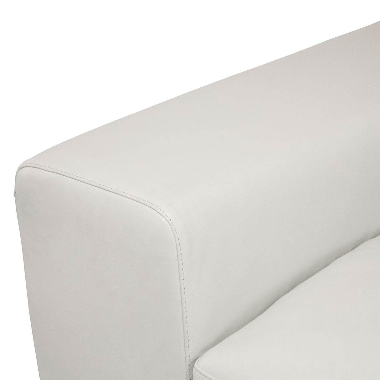 Mia Bella St. Steel Ciras Leather Chair In Cream Color from Michael Amini - Luna Furniture