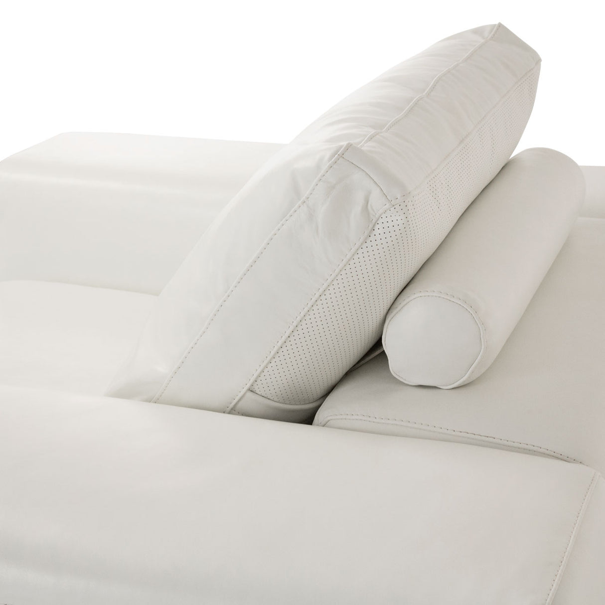 Mia Bella St. Steel Ciras Leather Chair In Cream Color from Michael Amini - Luna Furniture
