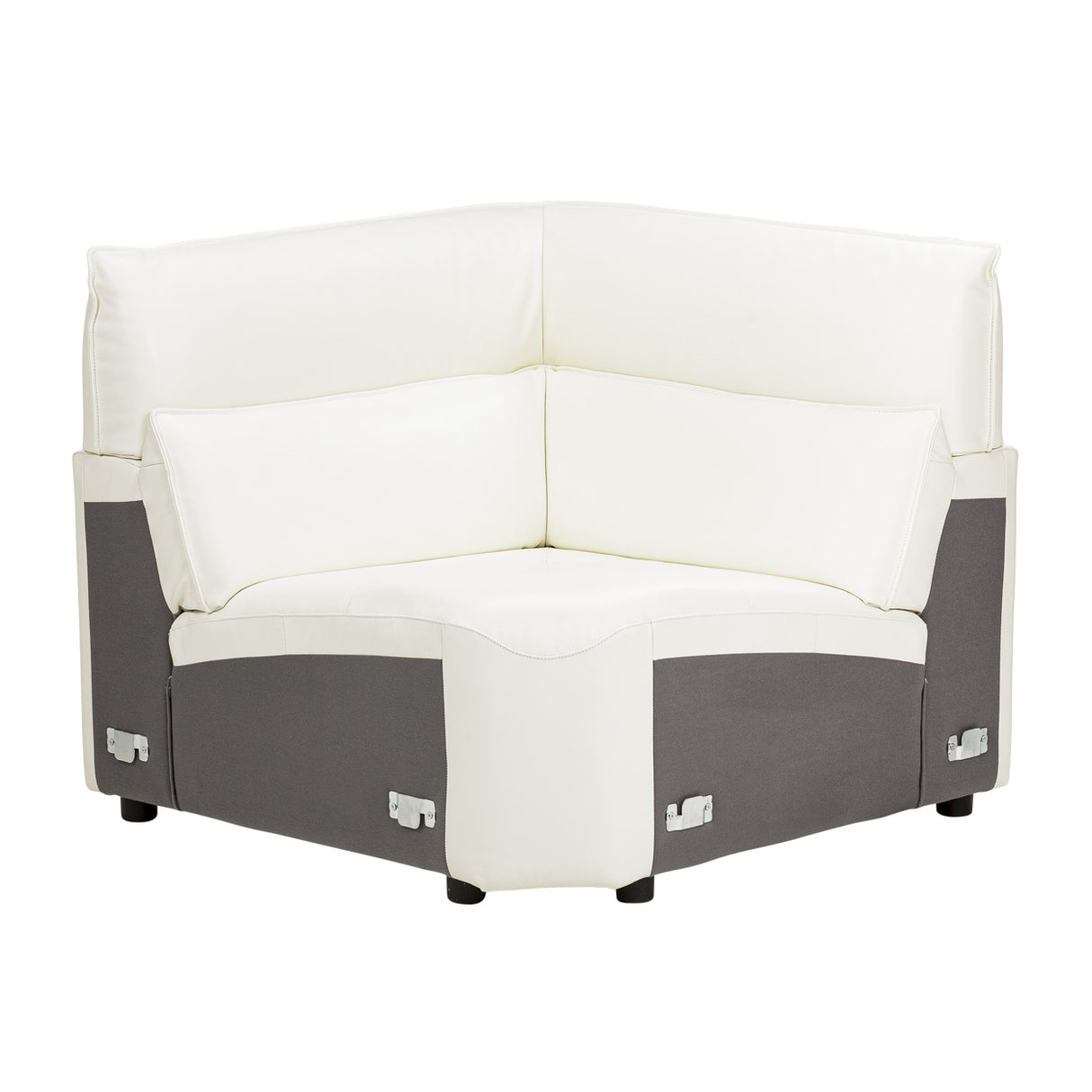 Mia Bella Verona 5pc Sectional Set White-snow White from Michael Amini - Luna Furniture