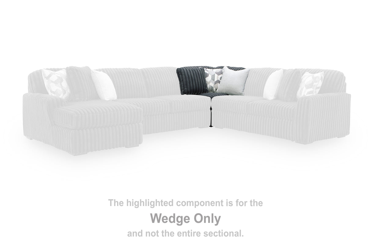 Midnight-Madness Gunmetal Wedge from Ashley - Luna Furniture