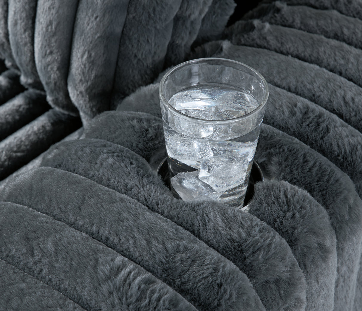 Midnight-Madness Gunmetal Sofa, Loveseat and Oversized Chaise from Ashley Furniture - Luna Furniture