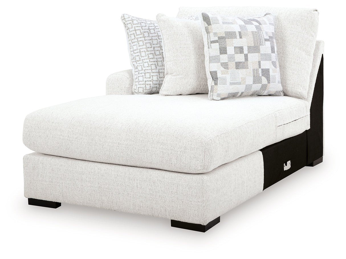 Misty-Lakes Chalk Left-Arm Facing Corner Chaise from Ashley Furniture - Luna Furniture