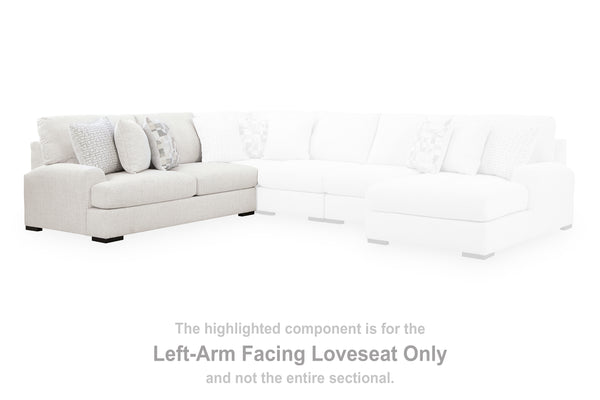 Misty-Lakes Chalk Left-Arm Facing Loveseat