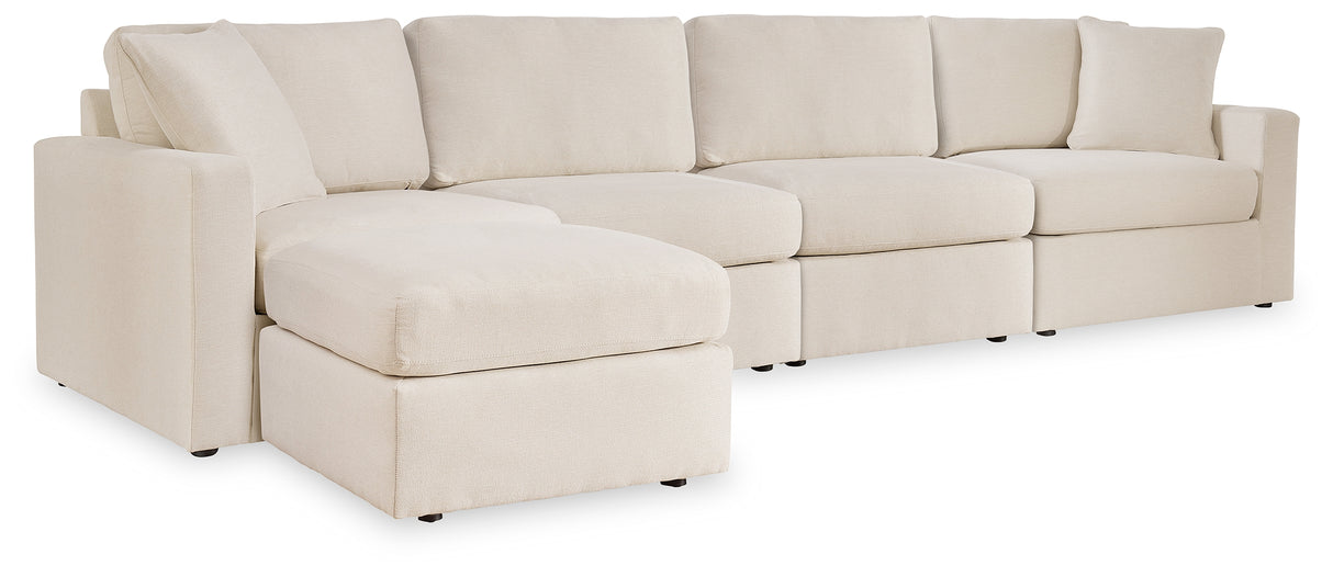 Modmax 4-Piece Sectional with Ottoman in Oyster from Ashley - Luna Furniture