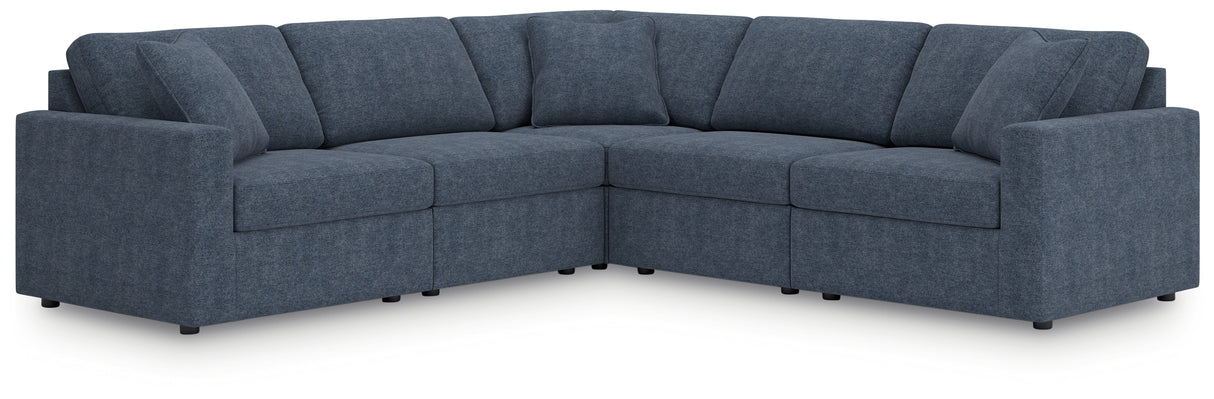 Modmax 5-Piece Sectional with Recliner in Ink from Ashley - Luna Furniture