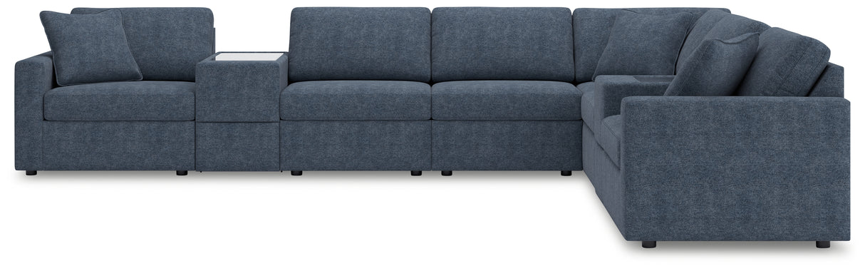 Modmax 8-Piece Sectional with Ottoman in Ink from Ashley - Luna Furniture