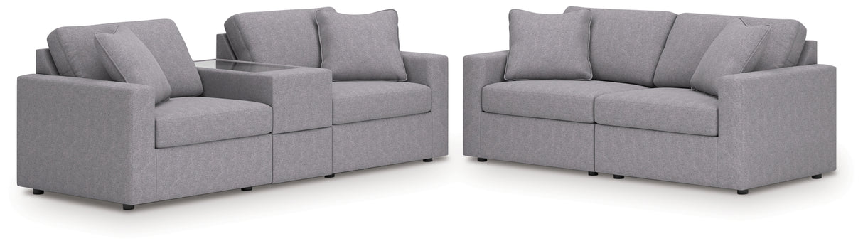 Modmax Granite 3-Piece Sectional Sofa and 2-Piece Sectional Loveseat from Ashley - Luna Furniture