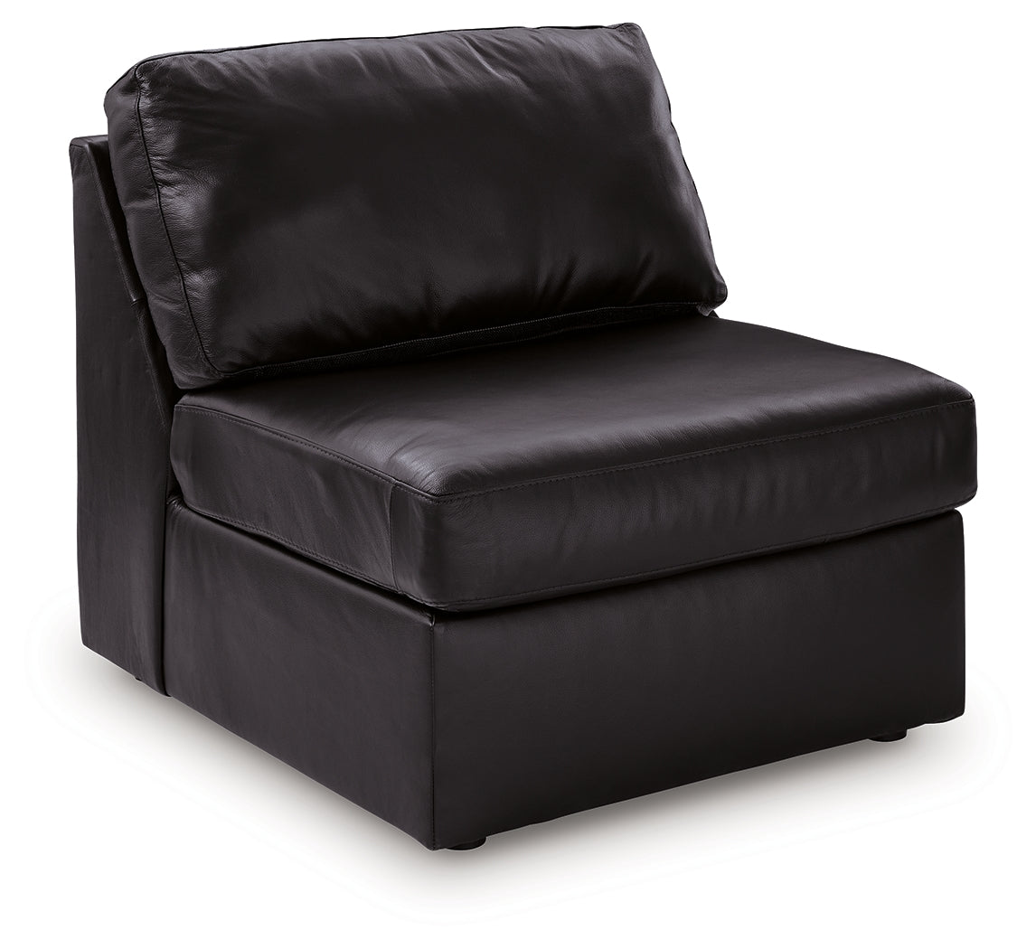 ModMax II Black Armless Chair from Ashley - Luna Furniture