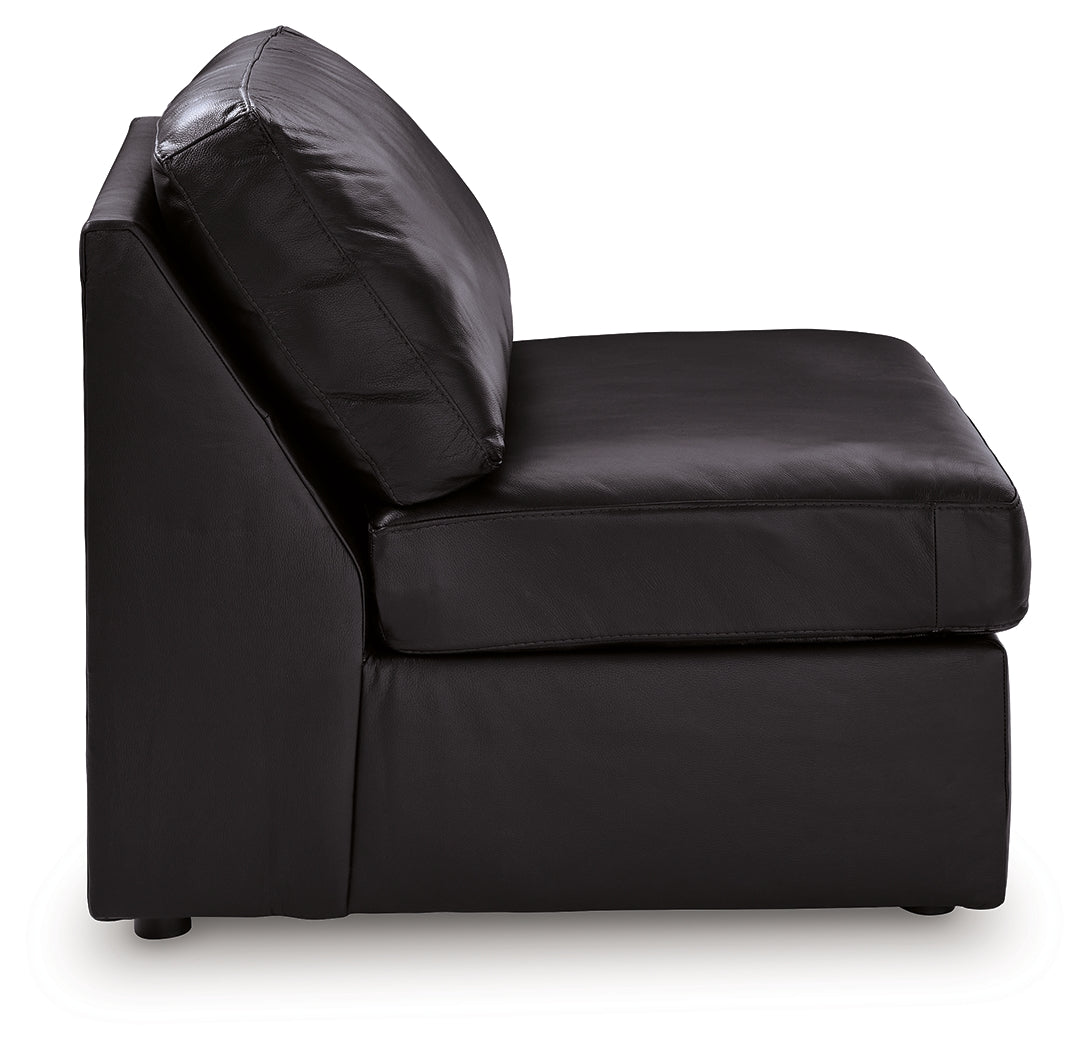 ModMax II Black Armless Chair from Ashley - Luna Furniture