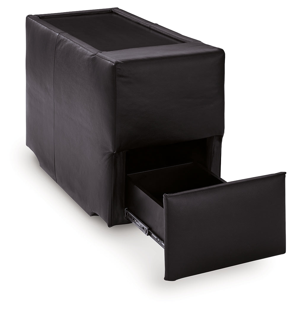ModMax II Black Console with Storage from Ashley - Luna Furniture