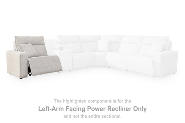 ModMax II Stone Left-Arm Facing Power Recliner
