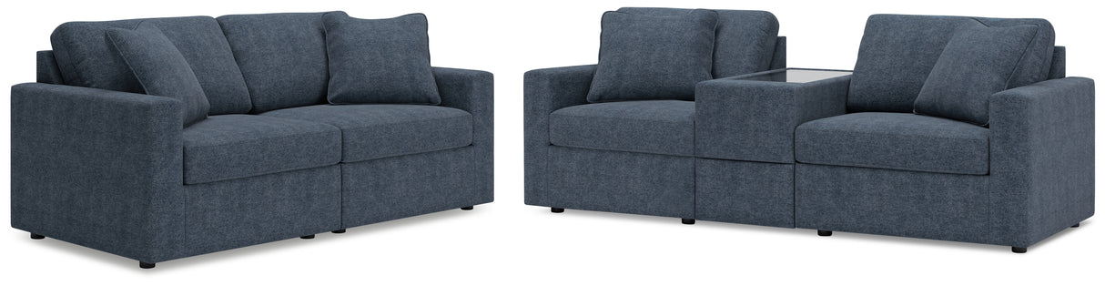 Modmax Ink 3-Piece Sectional Sofa and 2-Piece Sectional Loveseat from Ashley - Luna Furniture