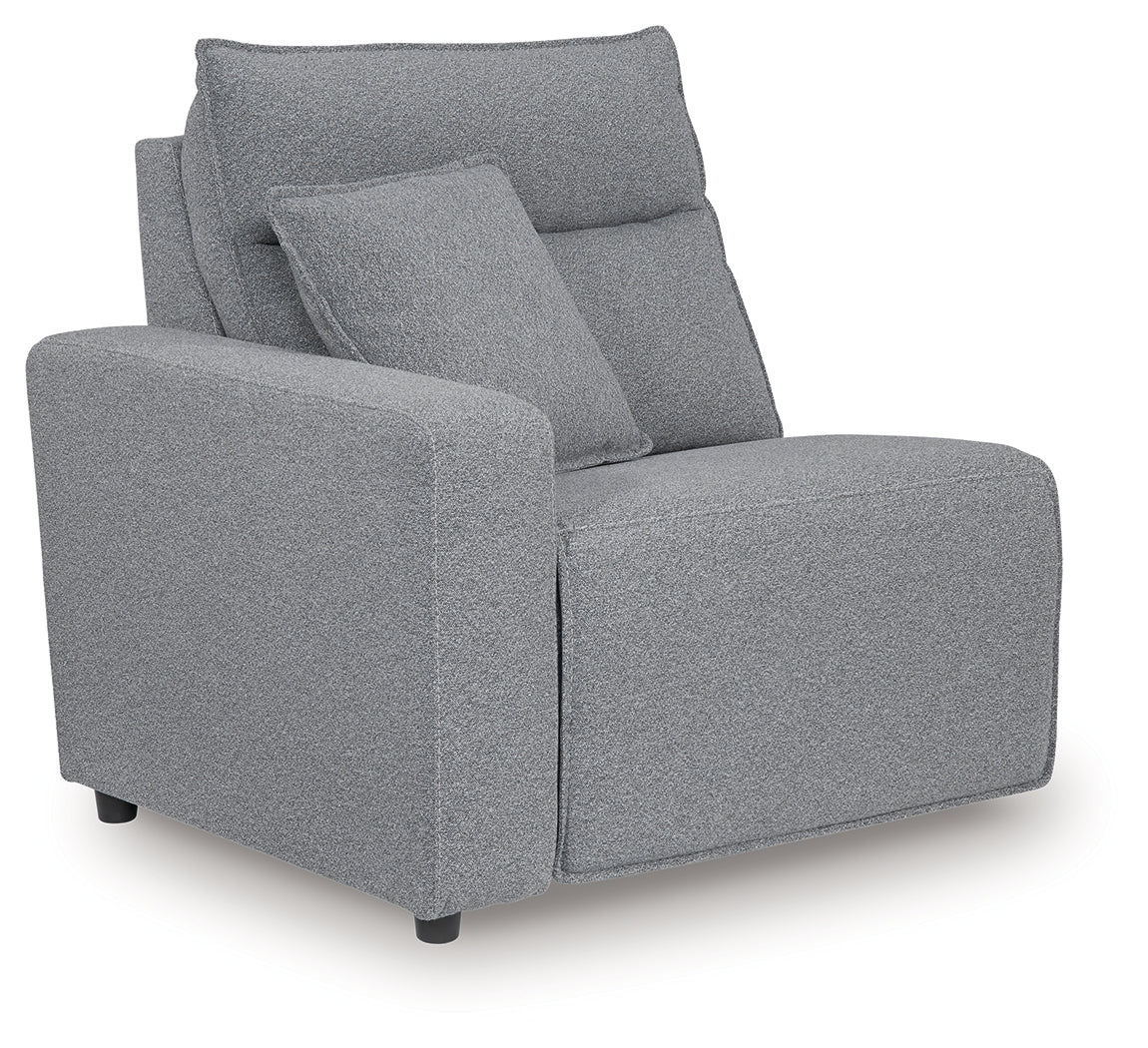 Modmax II Salt and Pepper Left-Arm Facing Power Recliner from Ashley - Luna Furniture