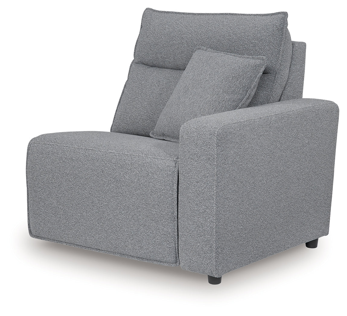 Modmax II Salt and Pepper Right-Arm Facing Power Recliner from Ashley - Luna Furniture