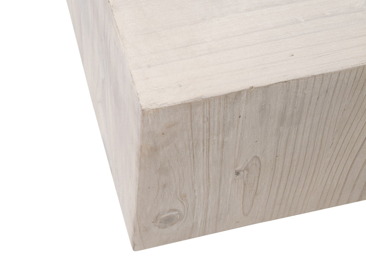 Montauk Coffee Table in White Wash Pine from Essentials For Living - Luna Furniture