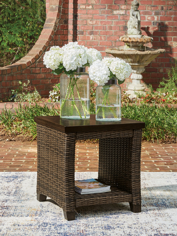 Monterey Point Dark Brown Outdoor End Table