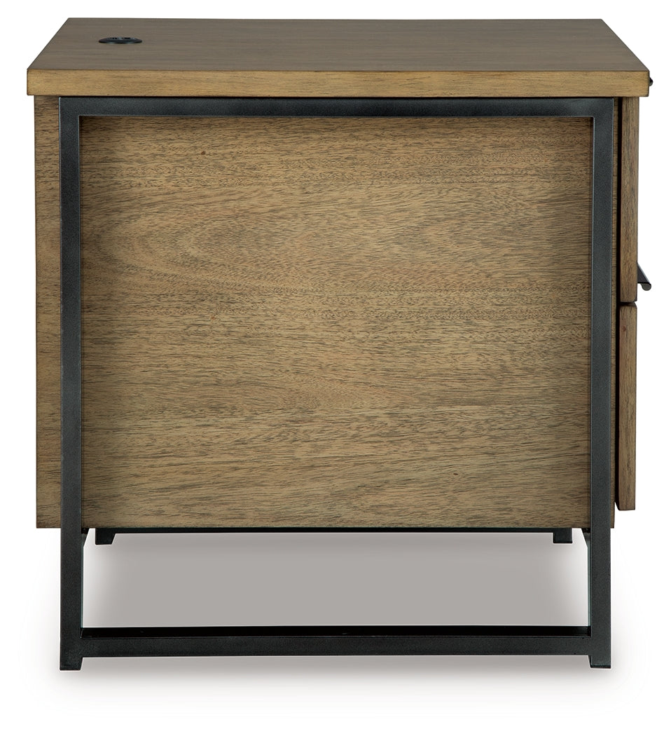 Montia Light Brown End Table from Ashley - Luna Furniture