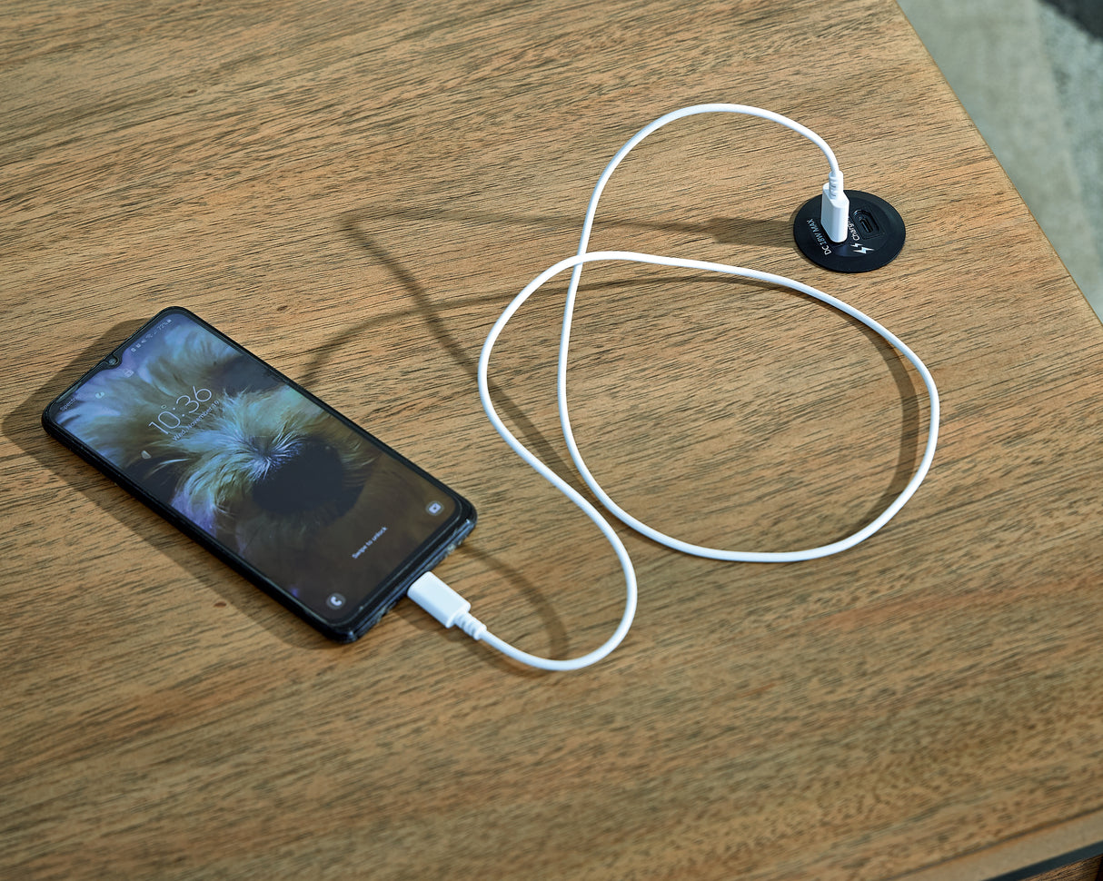 Montia Light Brown End Table from Ashley - Luna Furniture