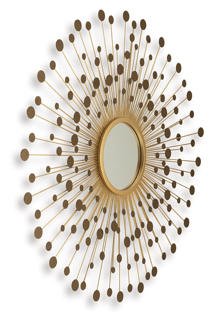 Morwenna Bronze/Gold Finish Accent Mirror from Ashley - Luna Furniture