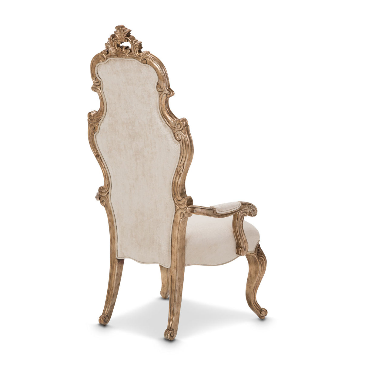 Platine De Royale Champagne Desk Chair from Michael Amini - Luna Furniture