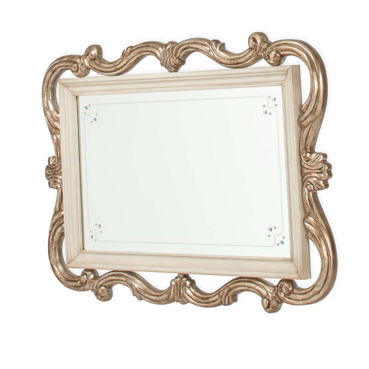 Platine De Royale Champagne Wall Mirror from Michael Amini - Luna Furniture