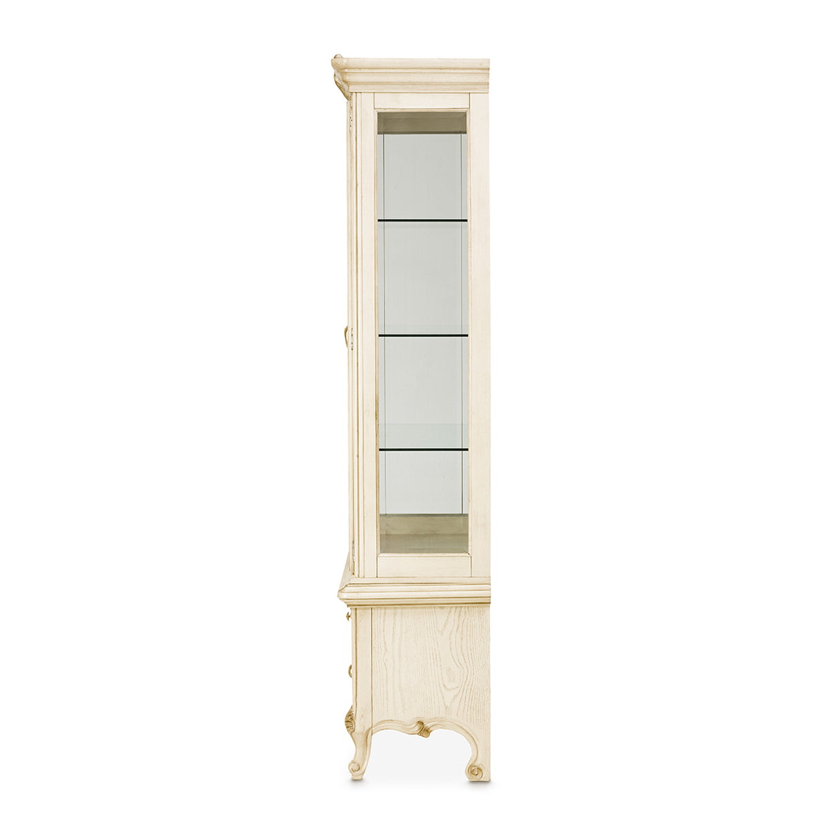 Platine De Royale Champagne Curio Cabinet from Michael Amini - Luna Furniture