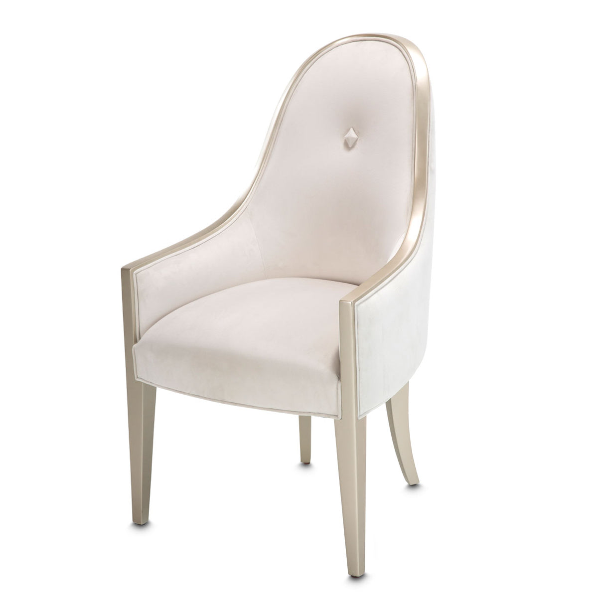 London Place Creamy Pearl Dining Arm Chair from Michael Amini - Luna Furniture