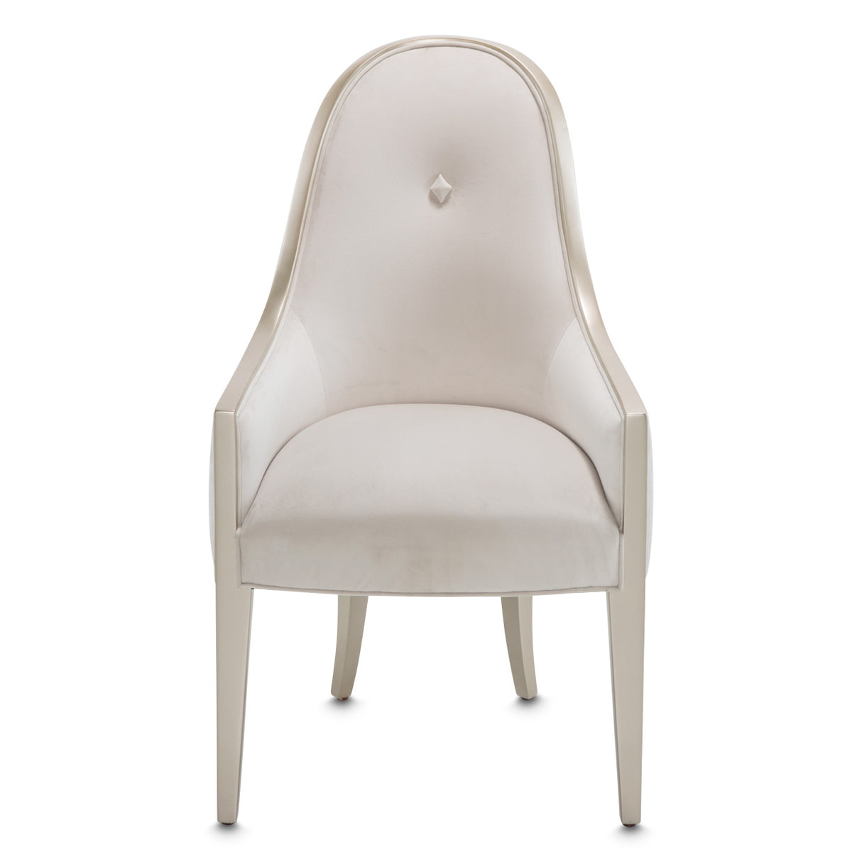 London Place Creamy Pearl Dining Arm Chair from Michael Amini - Luna Furniture