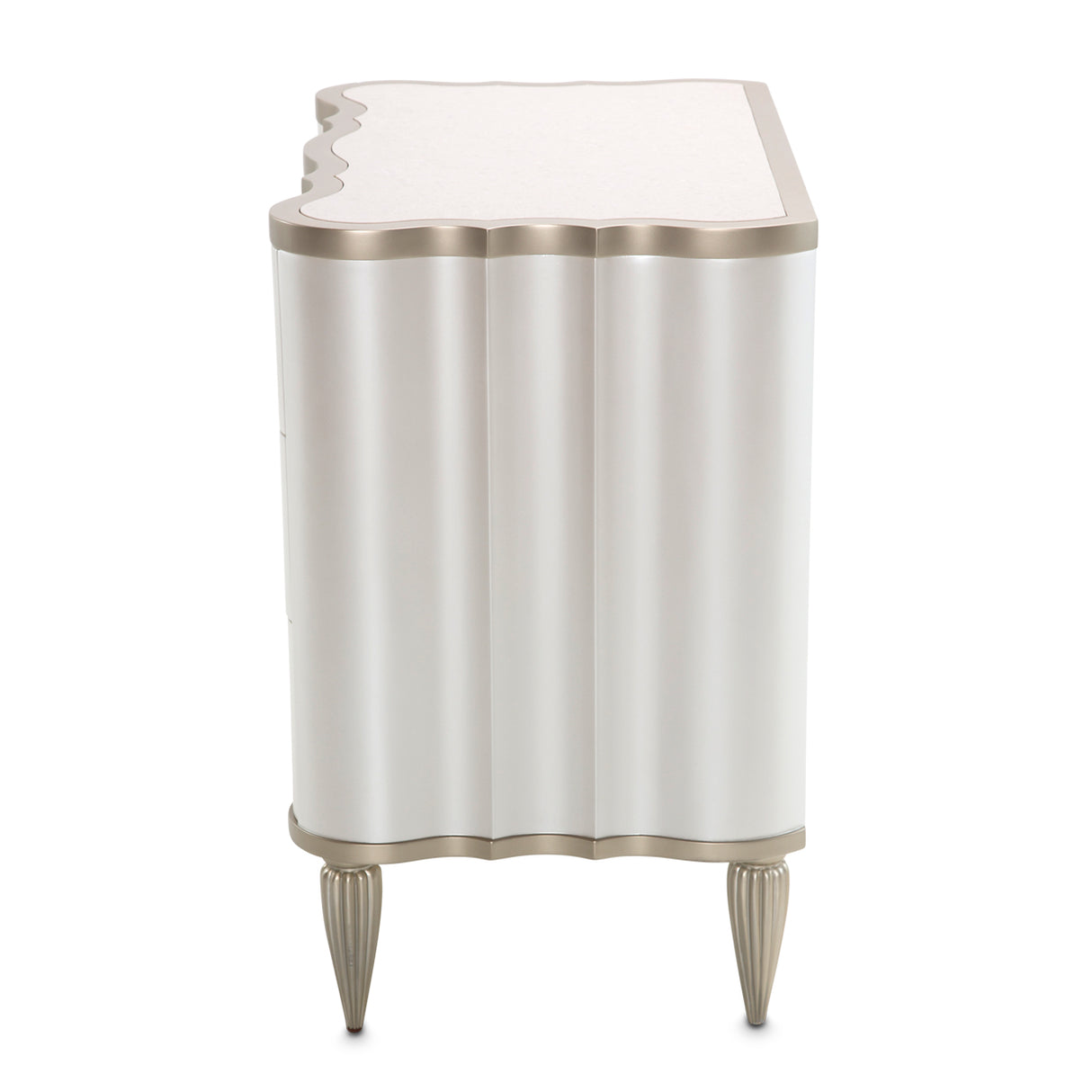 London Place Creamy Pearl Nightstand from Michael Amini - Luna Furniture