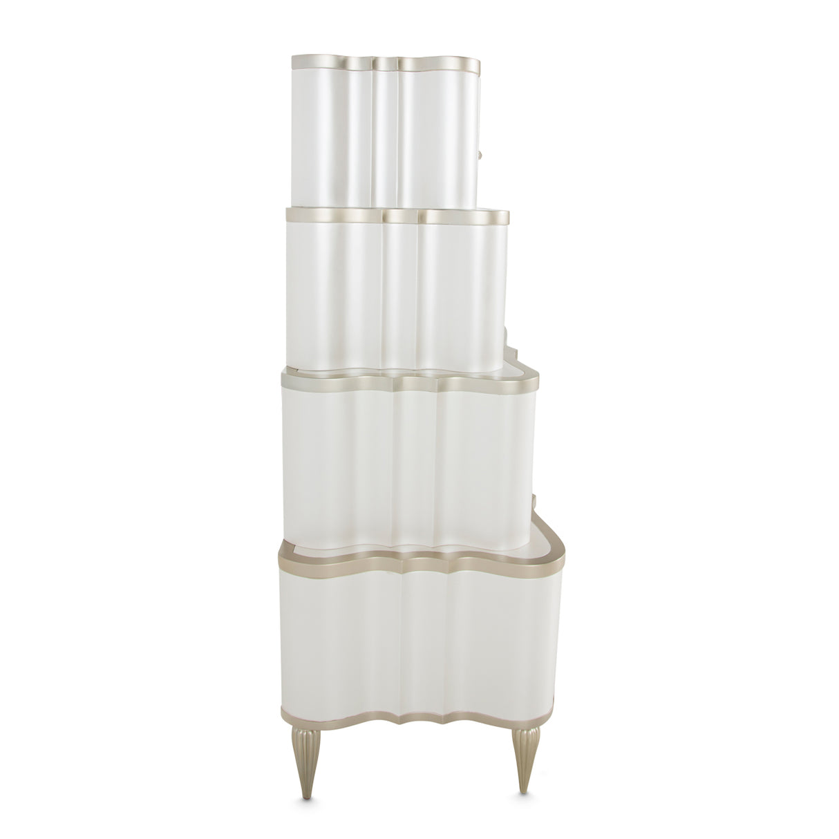 London Place Creamy Pearl Tiered Chest from Michael Amini - Luna Furniture