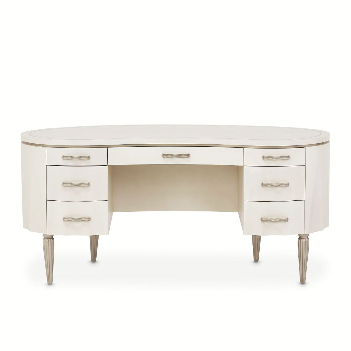 London Place Creamy Pearl Desk from Michael Amini - Luna Furniture