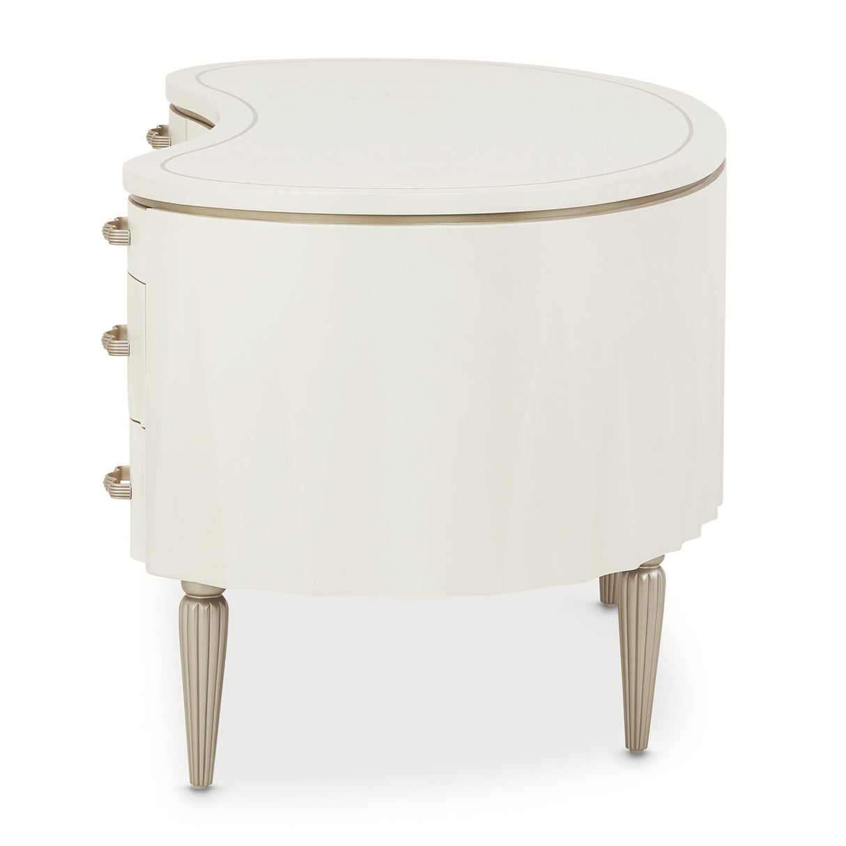 London Place Creamy Pearl Desk from Michael Amini - Luna Furniture