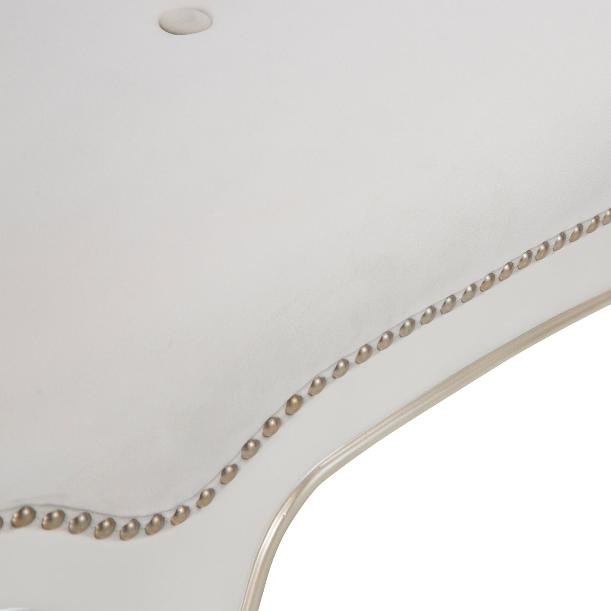 London Place Creamy Pearl Accent Bench from Michael Amini - Luna Furniture