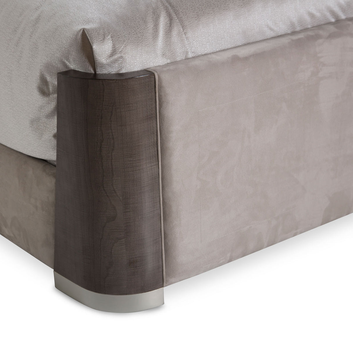Roxbury Park Slate Eastern King Dual-panel Bed from Michael Amini - Luna Furniture