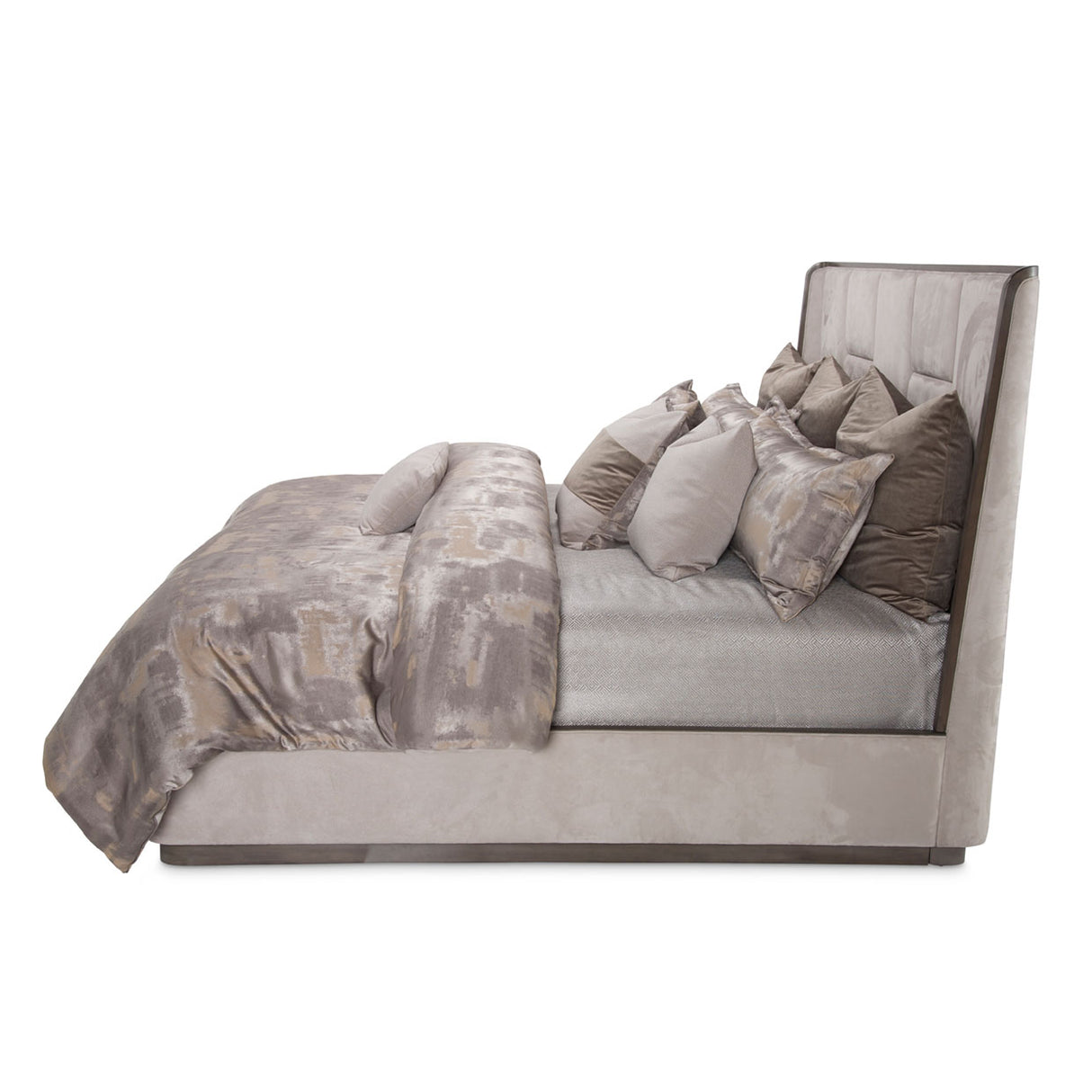 Roxbury Park Slate Cal. King Multi-panel Bed from Michael Amini - Luna Furniture