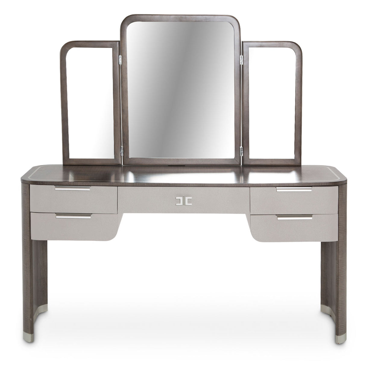 Roxbury Park Slate Vanity With Mirror from Michael Amini - Luna Furniture