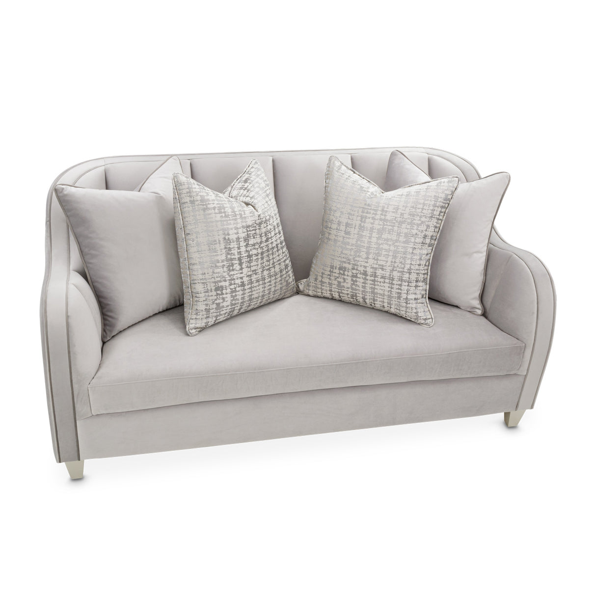 Roxbury Park Slate Loveseat from Michael Amini - Luna Furniture